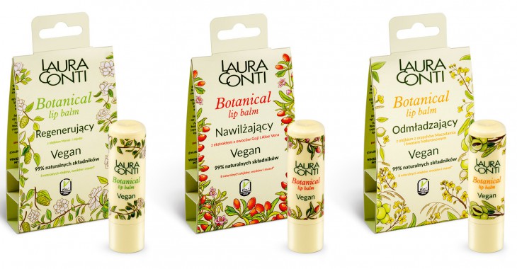 Laura Conti BOTANICAL Lip Balm Vegan-nowa linia wegańskich balsamów do ust